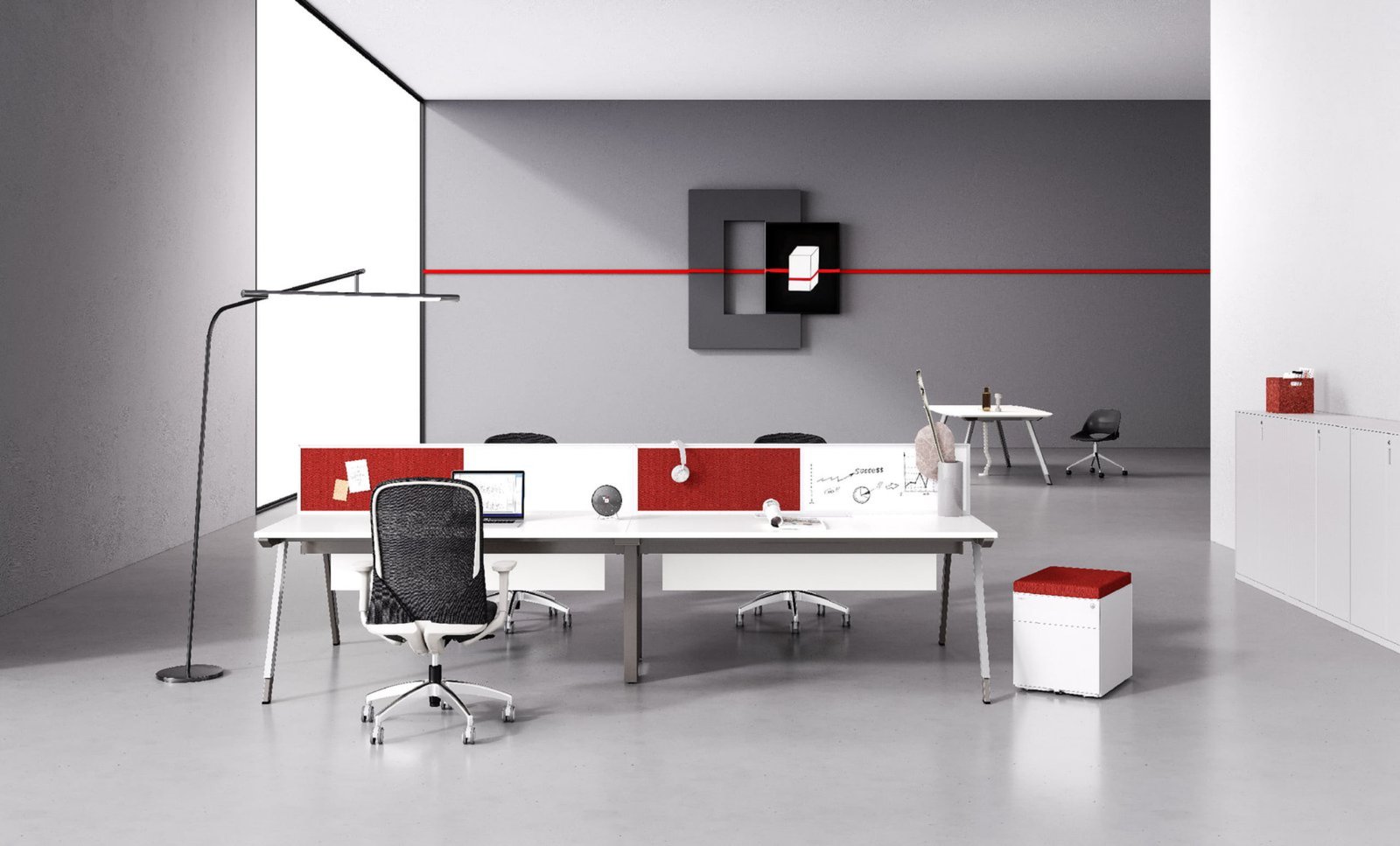 靈多 辦公桌 場景圖