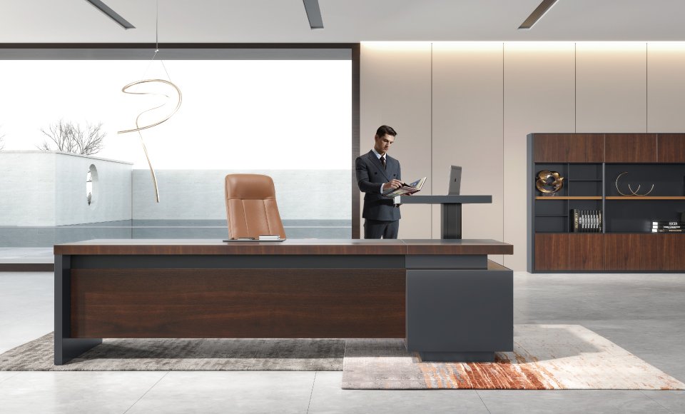 領瑞辦公桌 | 木皮相間 | 智能升降 詳情