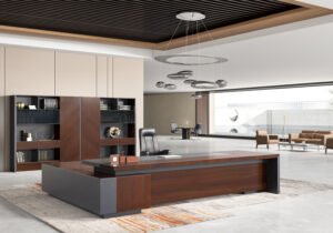 領瑞辦公桌 | 木皮相間 | 智能升降