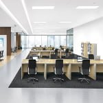 合勝Cowin時睿二代辦公桌 多桌組合辦公場景（4桌並排）