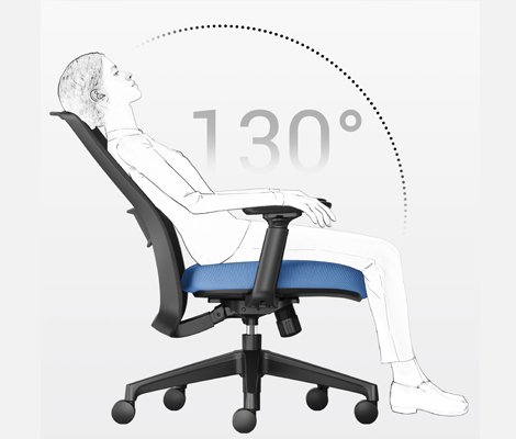 奧悅辦公椅 105°120°130° 傾仰 10cm 升降 2D 扶手